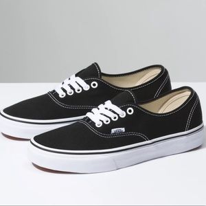 Never Worn Black Authentic Vans